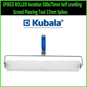 SPIKED ROLLER Aeration 500x75mm Self Levelling Screed Flooring Tool 17mm Spikes