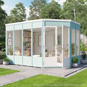 BillyOh Renna Tongue and Groove Corner Summerhouse - 11x7 - Doors on Right