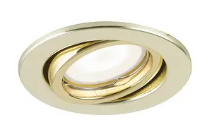 Luminosa MATRIX LED 3 Light Recessed Adjustable Downlight Gold 400lm 3000K 10x8.5cm