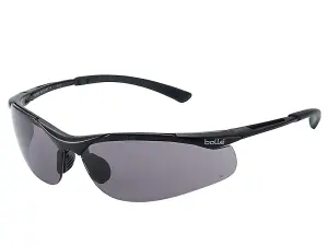 Bolle CONTPSF Contour Spectacles Black Nylon Frame Mid Smoke Anti-Scratch/Fog