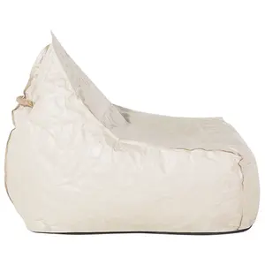 Beliani Traditional Bean Bag Light Beige DROP