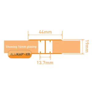 Alukap AKX932 Jointing strip (W)16mm