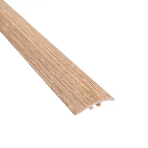 Upvc wood effect door edging floor trim threshold pvc self-adhesive 1000mm x 32mm e66 elm