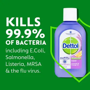 Dettol Disinfectant Liquid Lavender & Orange 500ML Pack of 6