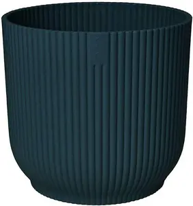 11cm Vibes Fold Round Flower Pot - Blue