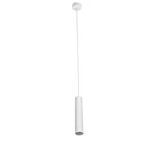 Luminosa Ari Cylindrical Pendant Lamp 1xGU10 White