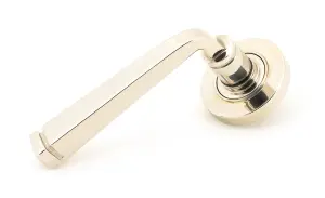 From The Anvil Polished Nickel Avon Round Lever on Rose Set (Plain)