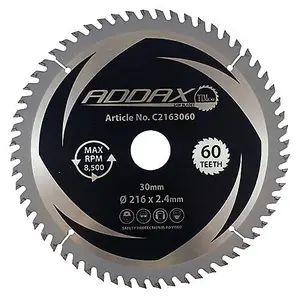 TIMCO Circular Saw Blade Fine Trim/Finishing Extra Fine - 216 x 30 x 60T