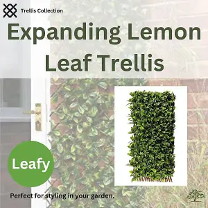 Artificial Garden Lemon Leaf Trellis 1.8m