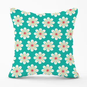 Daisy Pattern Outdoor Cushion 45cm x 45cm