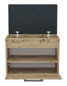 Parma Mini Shoe Cabinet Artisan Oak