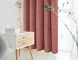 Home Curtains Venice Thermal Interlined 65w x 54d" (165x137cm) Heather Eyelet Curtains (PAIR)