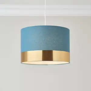 Amara Brushed Teal Lamp shade (D)30cm