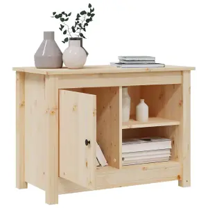 Berkfield TV Cabinet 70x36.5x52 cm Solid Wood Pine