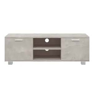 Berkfield TV Cabinet Concrete Grey 120x40.5x35 cm Engineered Wood