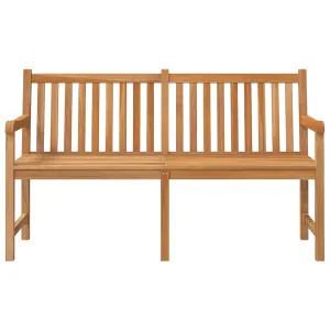 Berkfield Garden Bench 150 cm Solid Teak Wood