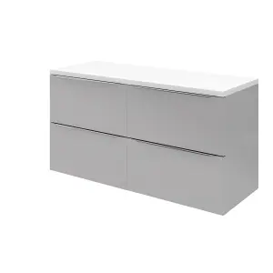 GoodHome Marloes Gloss White Chipboard Worktop (T) 2.8cm x (L) 120cm x (W) 45.2cm