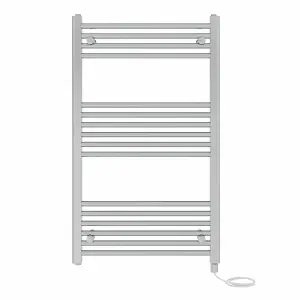 Right Radiators Prefilled Electric Straight Heated Towel Rail Bathroom Ladder Warmer Rads - Chrome 1000x600 mm