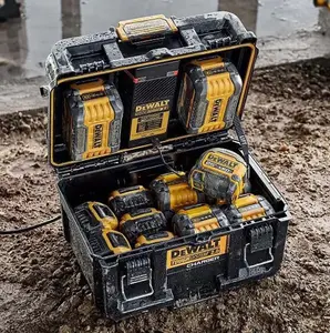 DeWalt DWST83470 Toughsystem 2.0 Battery Charger Box 18v XR + Half Width Toolbox