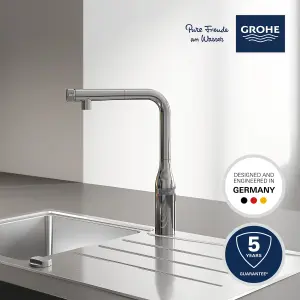 Grohe SmartControl Chrome-plated Kitchen Pull-out spray mono mixer Tap