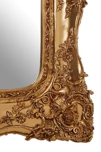 Interiors by Premier Marseille Gold Bevelled Edge Wall Mirror