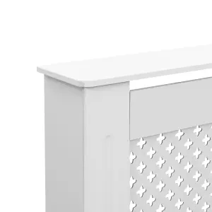 Radiator Cover White 172x19x81.5 cm MDF