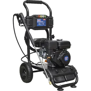 Petrol Powered Pressure Washer - 6.5hp Engine - 220bar - 5m Pressure Hose