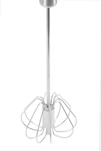 Essentials by Premier Zamin Press And Spin Silver Finish 26cm Whisk