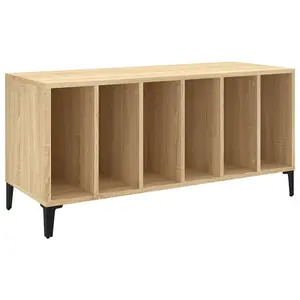 vidaXL Record Cabinet Sonoma Oak 100x38x48 cm Engineered Wood