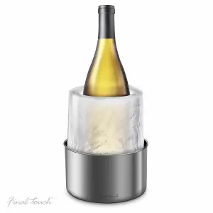 Final Touch Unique Ice Wine Champagne Bottle Chiller Cooler Bucket