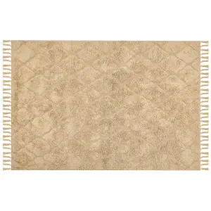 Cotton Area Rug 160 x 230 cm Beige SANLIURFA