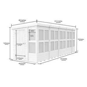 DIY Sheds 18x6 Pent Potting Shed