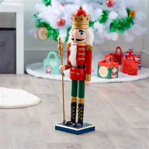 Large Christmas Wooden Nutcracker Soldier The Seasonal Aisle