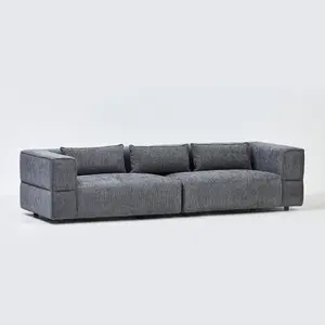 Aurora 4 Seater Sofa in Mikah Ashen