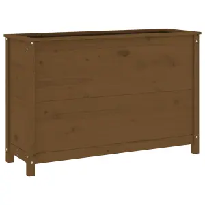 Berkfield Garden Raised Bed Honey Brown 119.5x40x78 cm Solid Wood Pine