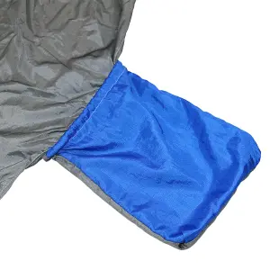 SunDaze Outdoor Garden Camping Hammock Hiking Swing for Sleeping Bed Blue&Grey