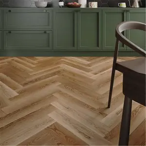 PACK OF 15 (Total 15 Units) - Premium 5mm Thick Golden Oak Herringbone Flooring - 126mm (W) x 630mm (L)