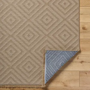 CHARDY Machine Washable Jute Boho Area Rug 158 x 213 cm