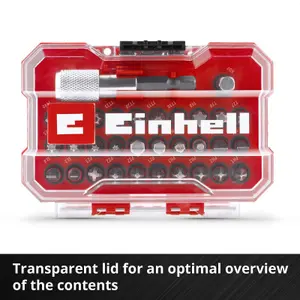 Einhell Universal Drill Driver Bit Set 32 Pieces With XS-CASE Box KWB Accessory