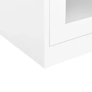 Berkfield Office Cabinet White 90x40x90 cm Steel