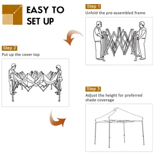 Costway 3 x 3m Pop Up Canopy Tent Outdoor Folding Party Tent Commercial Instant Shelter