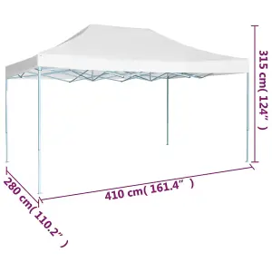 Berkfield Professional Folding Party Tent 3x4 m Steel White