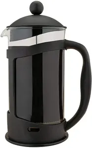 simpa 3 Cup Black Plastic Cafetiere Coffee Maker French Press Pot