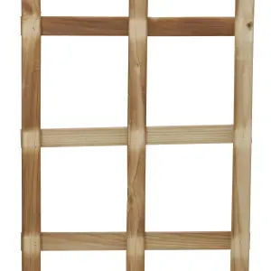 Forest Garden 6ft Square European softwood Trellis panel (W)32cm x (H)183cm