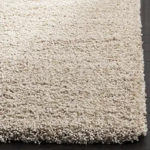 Beige Thick Shaggy Rug - California