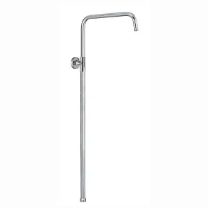 ENKI Carre Chrome Adjustable Rigid Angled Stainless Steel Shower Riser Rail G03