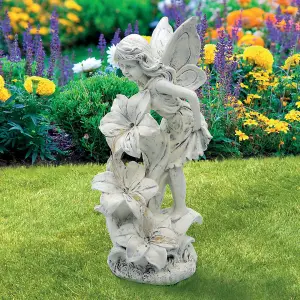 GardenKraft 10969 Solar Powered Light-Up Fairy Ornament