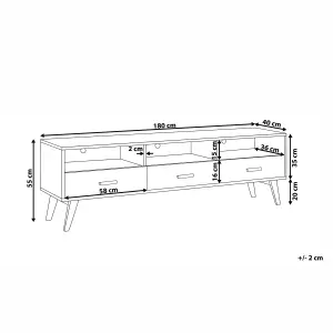 Beliani Modern TV Stand White LIBERTY