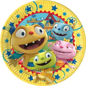 Henry Hugglemonster Characters Party Plates (Pack of 8) Multicoloured (One Size)