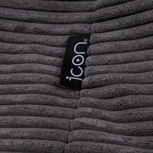 icon™ Large Bean Bag Chair Adult - Dalton, Dark Grey